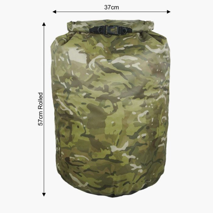 Camouflage dry bags dimensions
