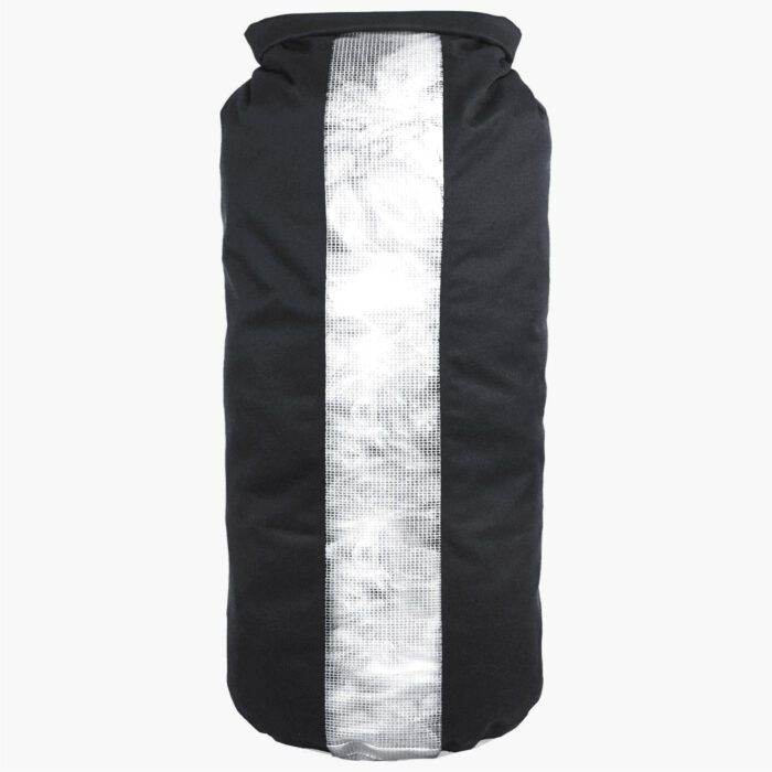 60L Dry Bag Black with Window Transparent Strip