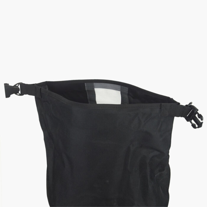 60L Dry Bag Black with Window Opened Top